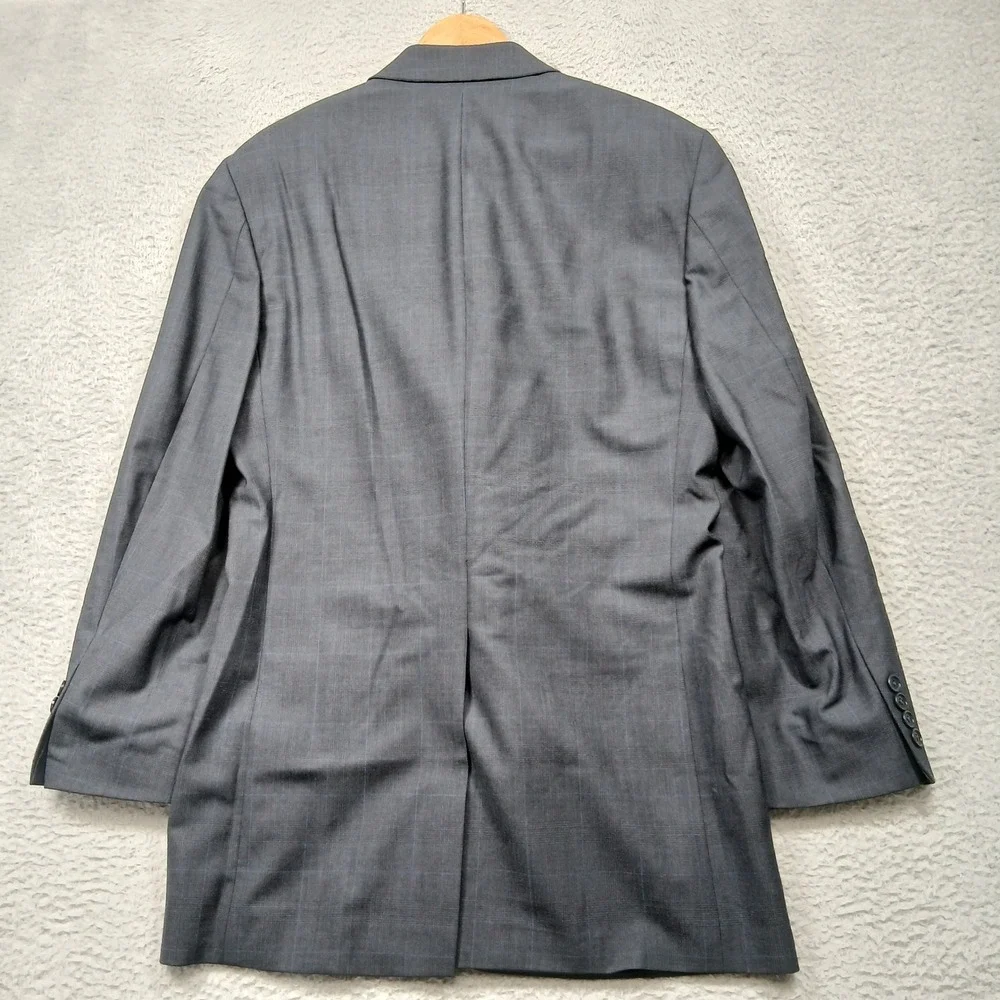 Brooks Brothers 346 Blazer Men's 42L‎ Gray Wool Stretch 2-Button Jacket